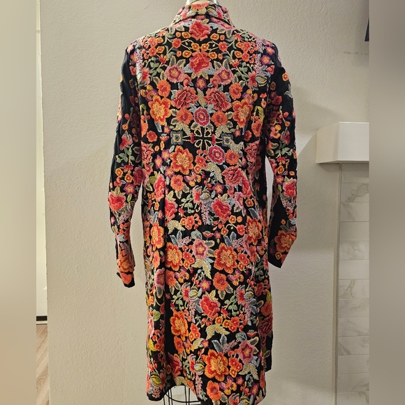 Johnny Was Biya Embroidered Coat *Rare - Picture 3 of 16